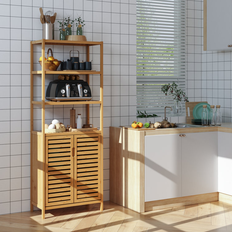 Foundry Select Hajra 25.1'' W x 66.1'' H x 12.9'' D Solid Wood Free